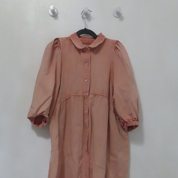 Kin and Kin Pink Denim Shirtdress - Picture 2 of 4